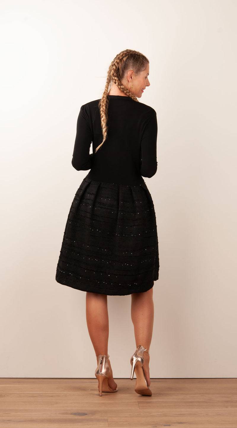 Sara Roka Kleid „Boucle“ Schwarz Wochenangebot