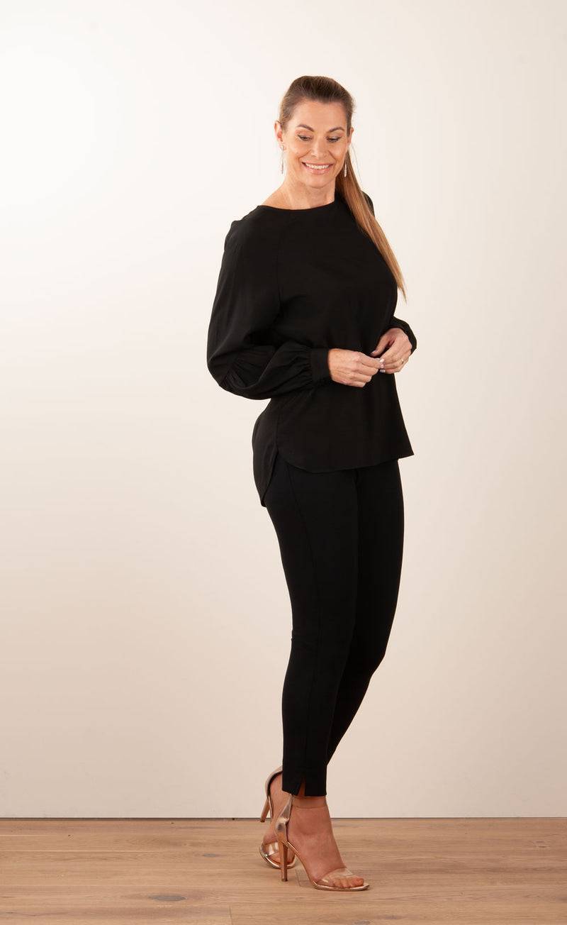 Herzensangelegenheit Bluse Schwarz 50% Rabatt mit kostenlosem Versand