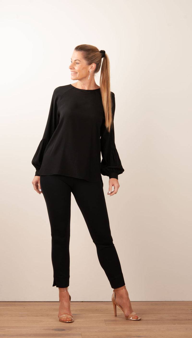 Herzensangelegenheit Bluse Schwarz 50% Rabatt mit kostenlosem Versand