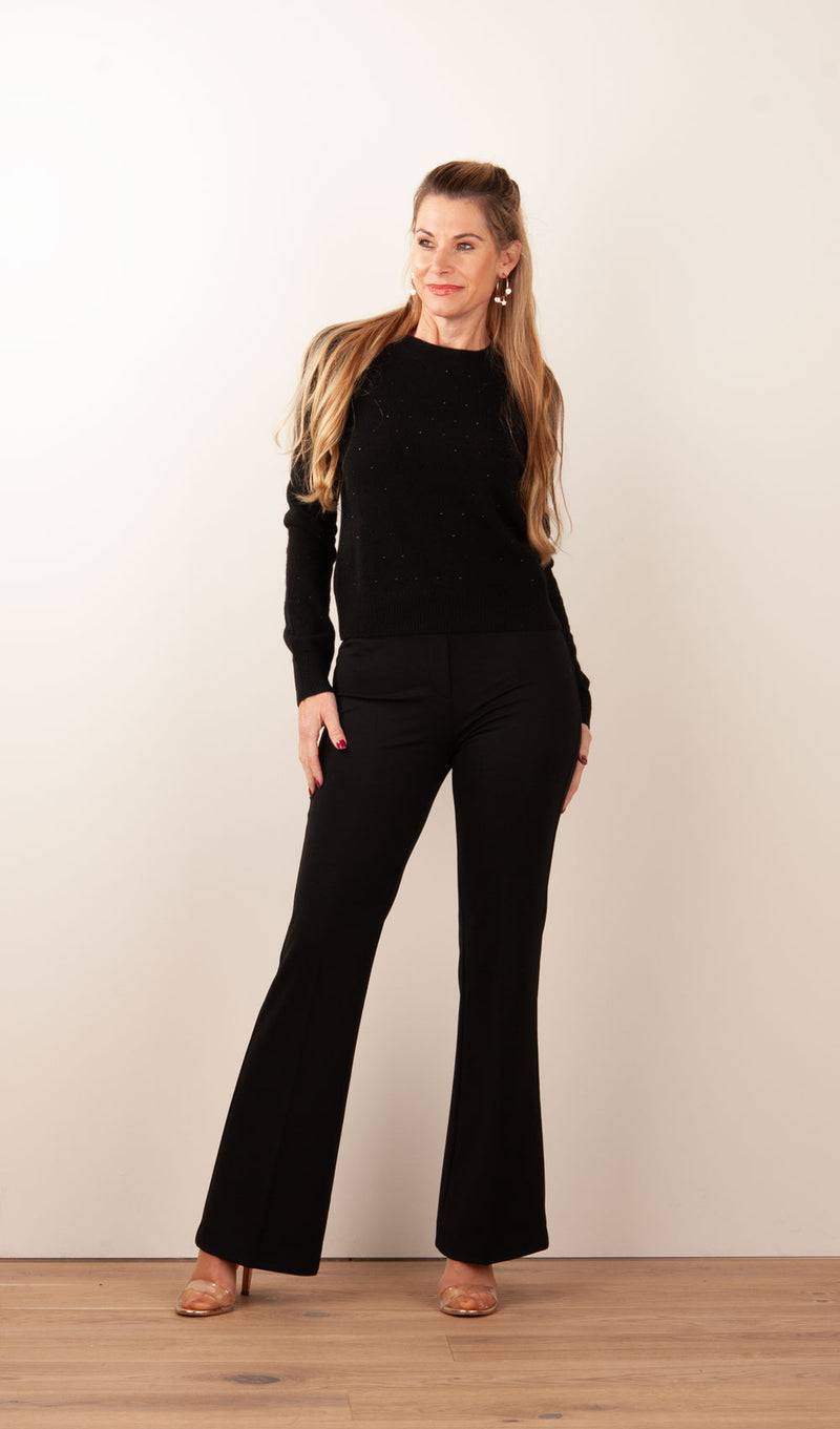 fleur Pullover „Strass“ Schwarz Speichern exportieren