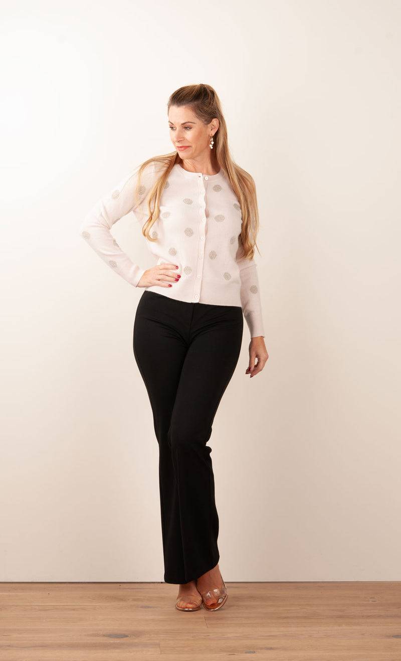 fleur Strickjacke „Tupfen“ Puder Black Friday Preise