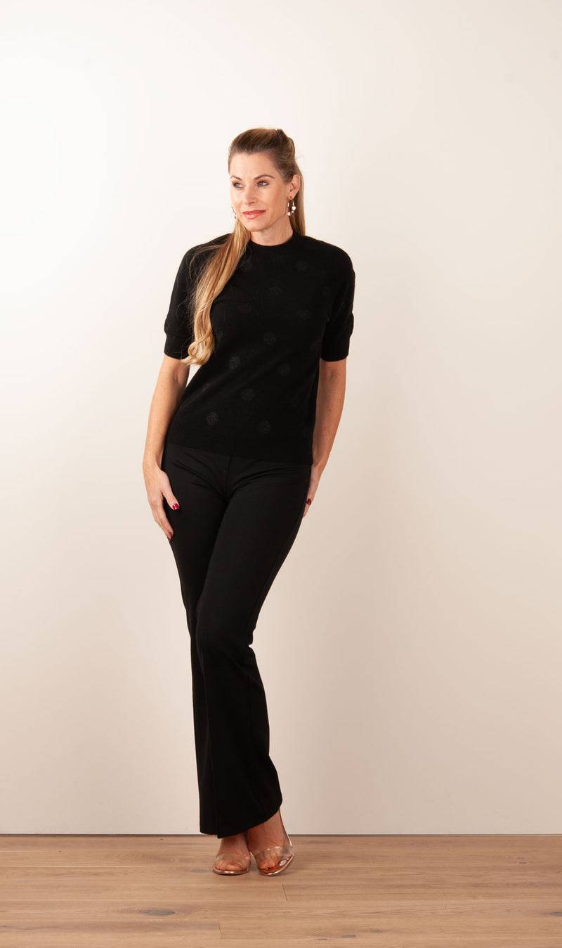 fleur Pullover „Tupfen“ Schwarz Im Verkauf