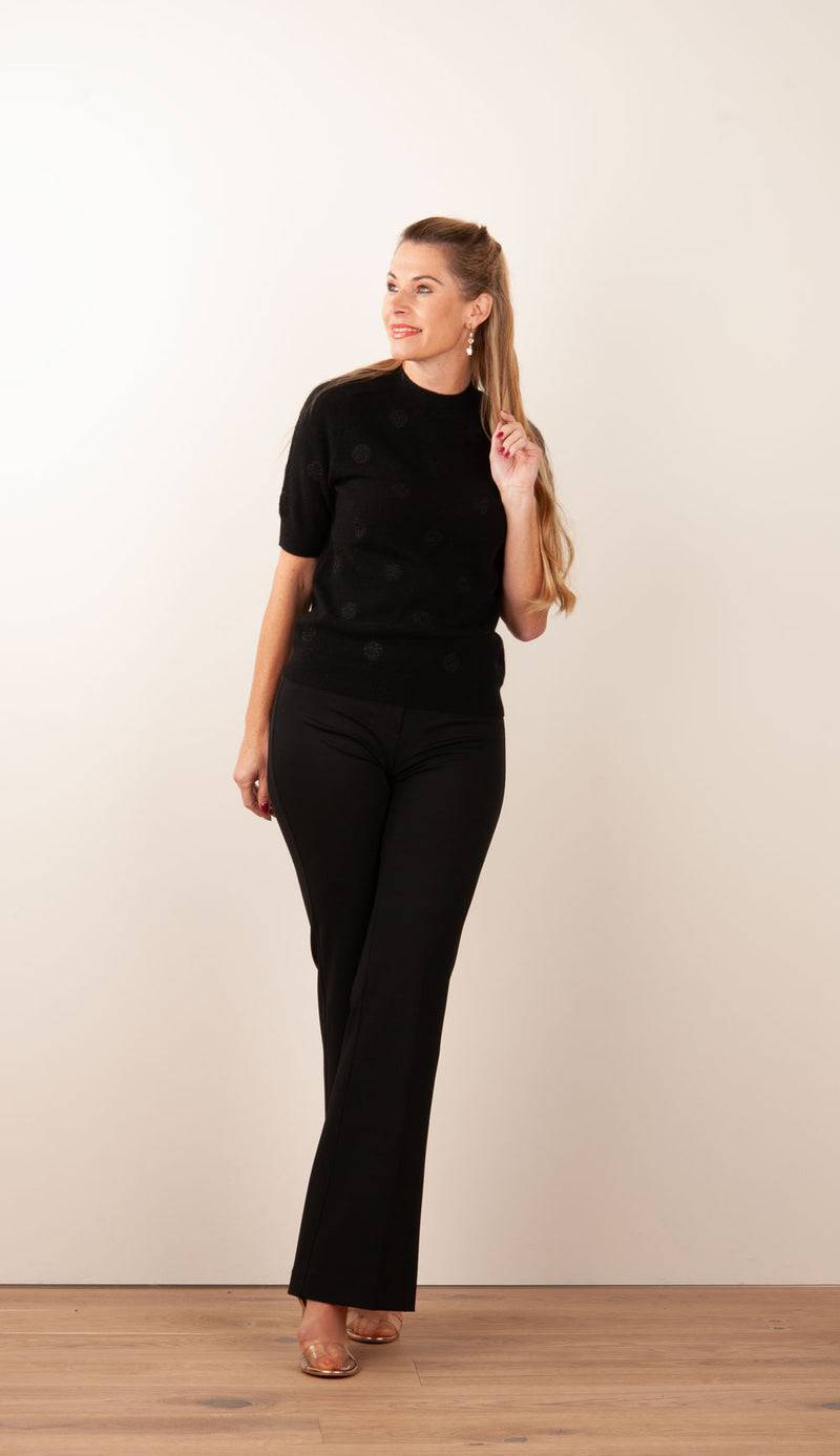 fleur Pullover „Tupfen“ Schwarz Im Verkauf