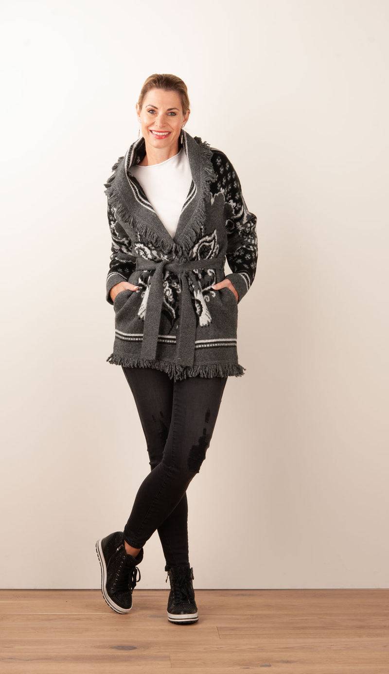 Hale Bob Jacke Grau | Schwarz Auslauf