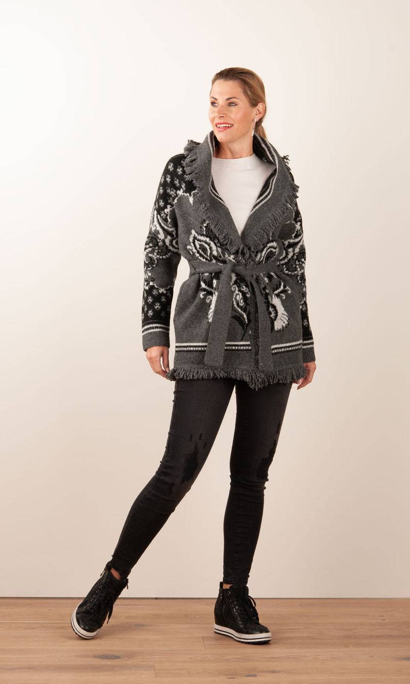 Hale Bob Jacke Grau | Schwarz Auslauf