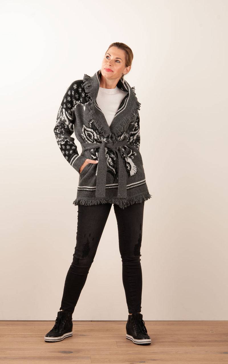 Hale Bob Jacke Grau | Schwarz Auslauf