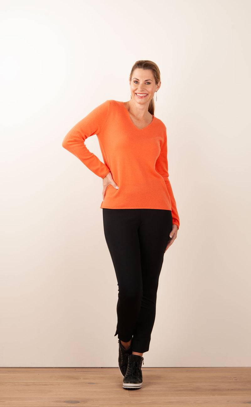 Herzensangelegenheit Kaschmir Pullover Orange Angebote