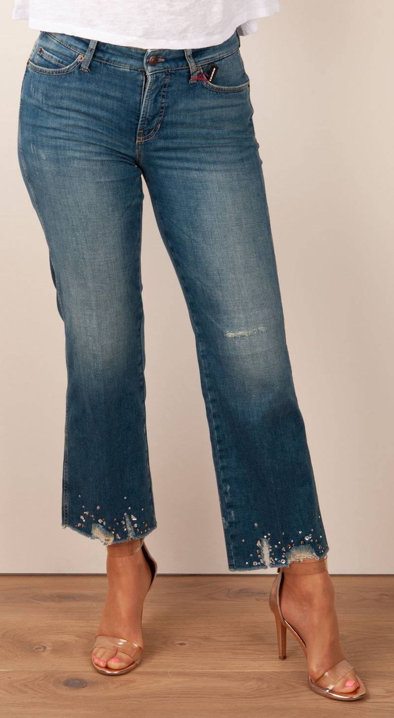 Cambio Jeans „Francesca“ Blau Rabatt