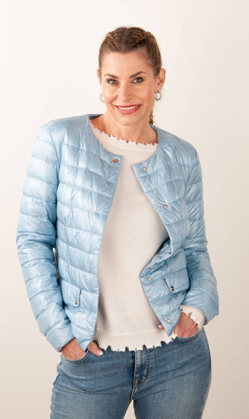 Herno Leichte Daunenjacke Hellblau Begrenzte Freigabe