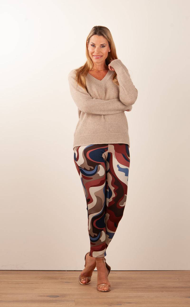 Kitted in Cashmere Kaschmir Pullover Beige Rabatt