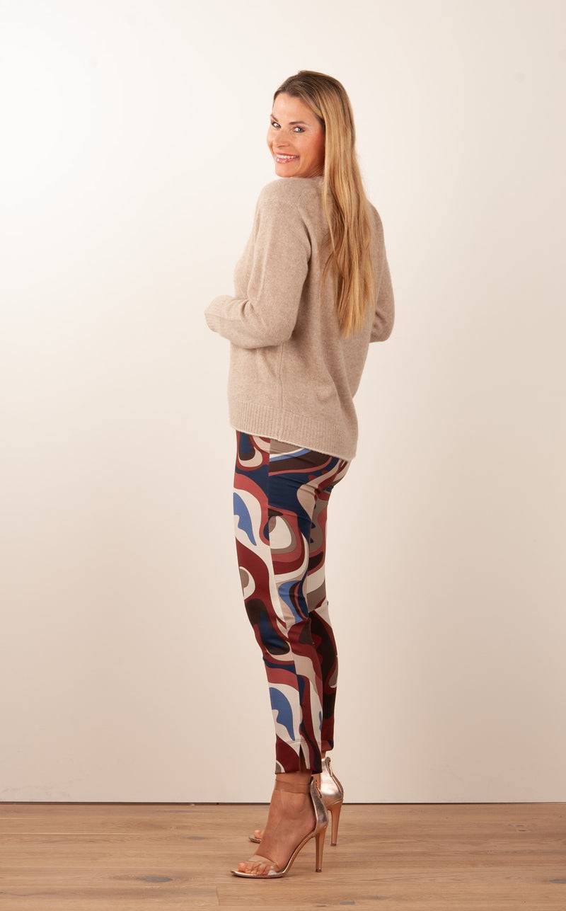 Kitted in Cashmere Kaschmir Pullover Beige Rabatt
