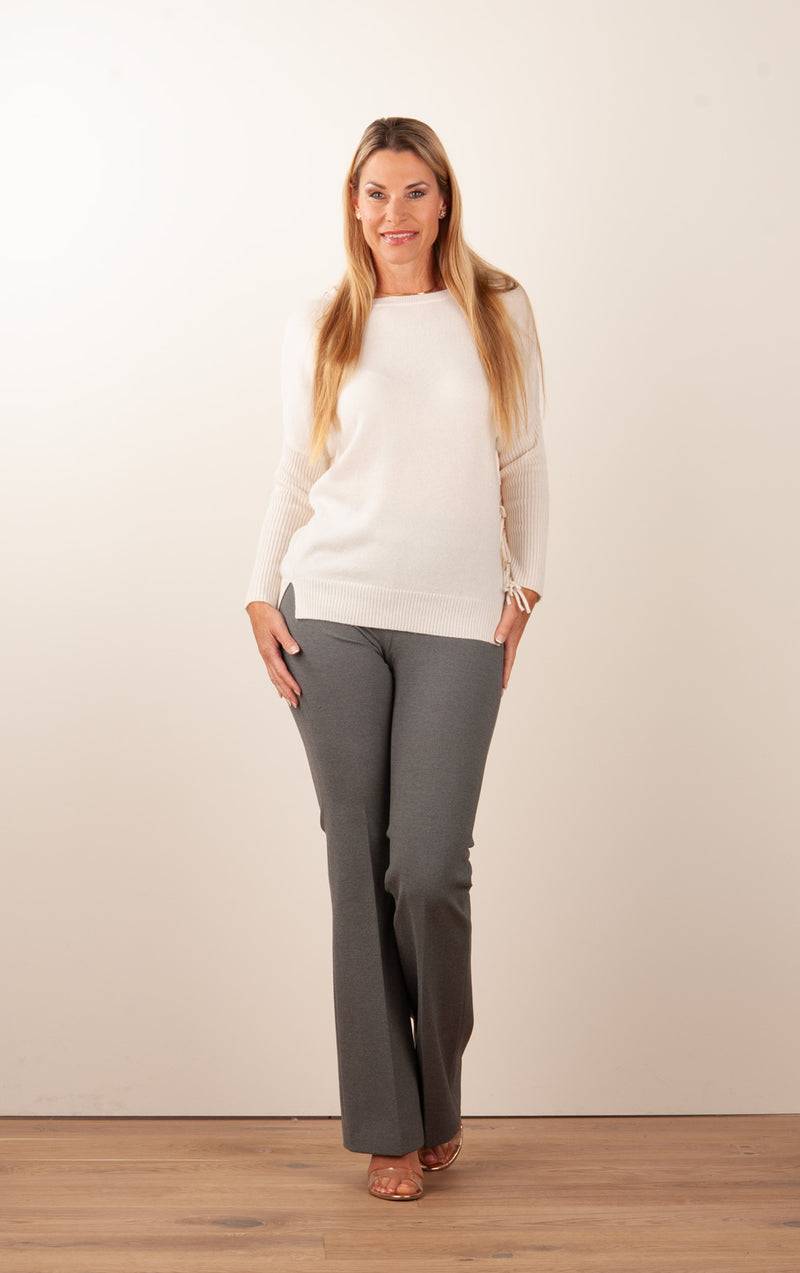 Seductive Jersey Hose „Nanou“ Melange Grau Versandkostenfrei