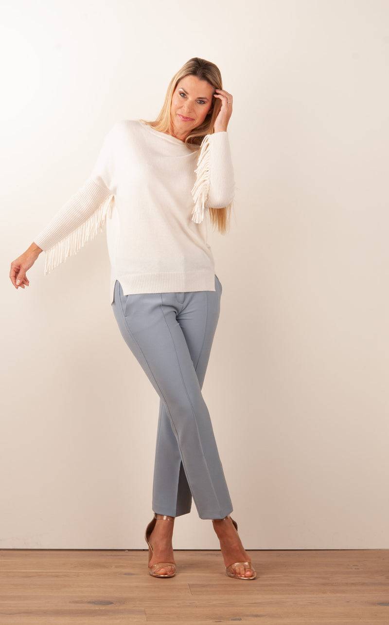 Cambio Hose „Farah“ Graublau Begrenztes Angebot