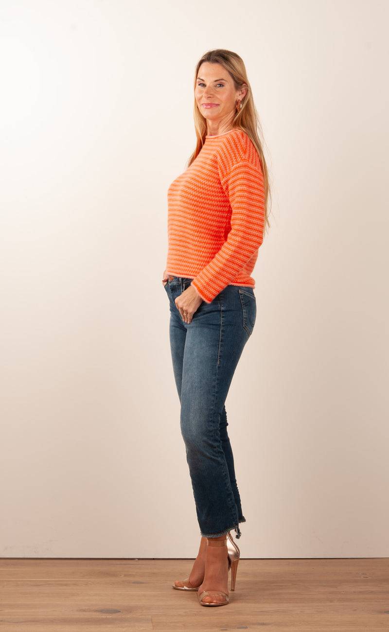 Kitted in Cashmere Kaschmir Pullover Koralle | Rosa Muttertagsangebot