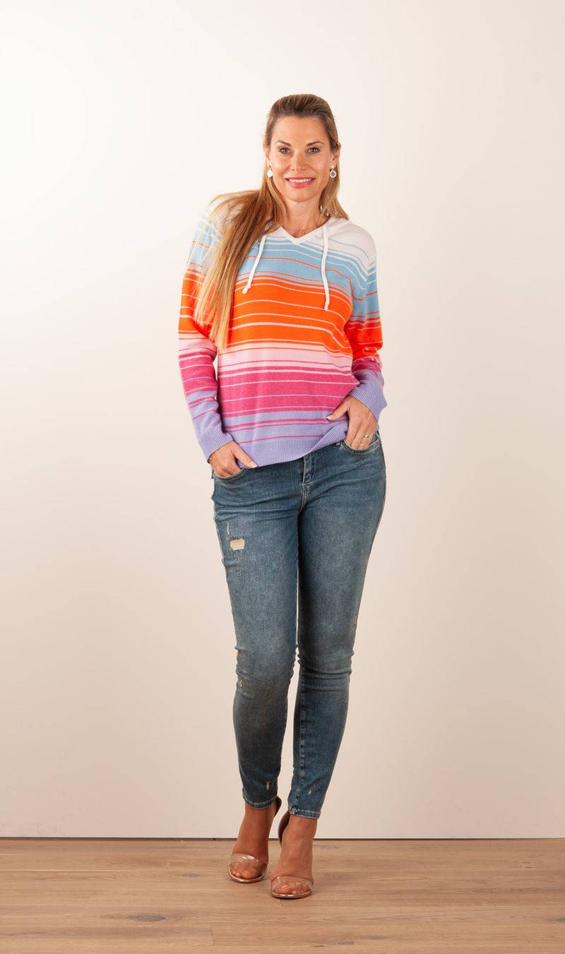 Kitted in Cashmere Kaschmir Sweater Multicolor Zeitlich begrenztes Angebot