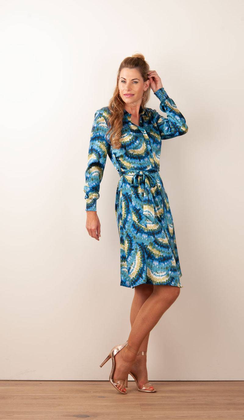 Charlotte Sparre Kleid Blau | Multicolor Tiefpreis