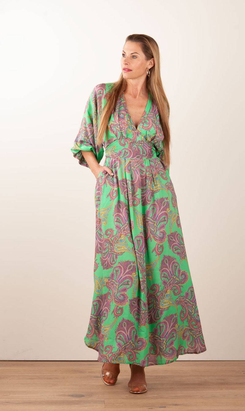 Melissa Odabash Kleid „Cecilia“ Grün | Multicolor Neueste Stile