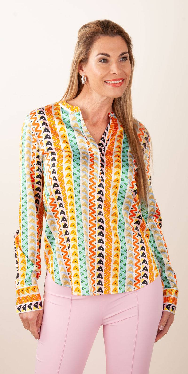 Herzensangelegenheit Seidenbluse Multicolor Bis zu 65% Rabatt