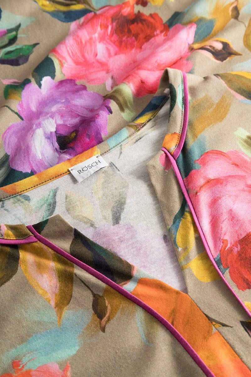 ﻿Rösch Nachthemd im Aquarell-Blüten-Druck Maxi-Länge Baumwolle/Modal Black Friday
