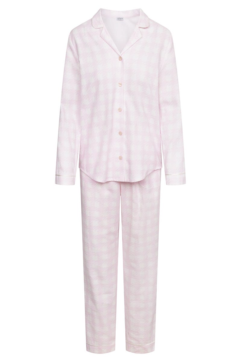 Rösch Pyjama im Karo-Druck aus Flanell 100% Baumwolle Osterangebot