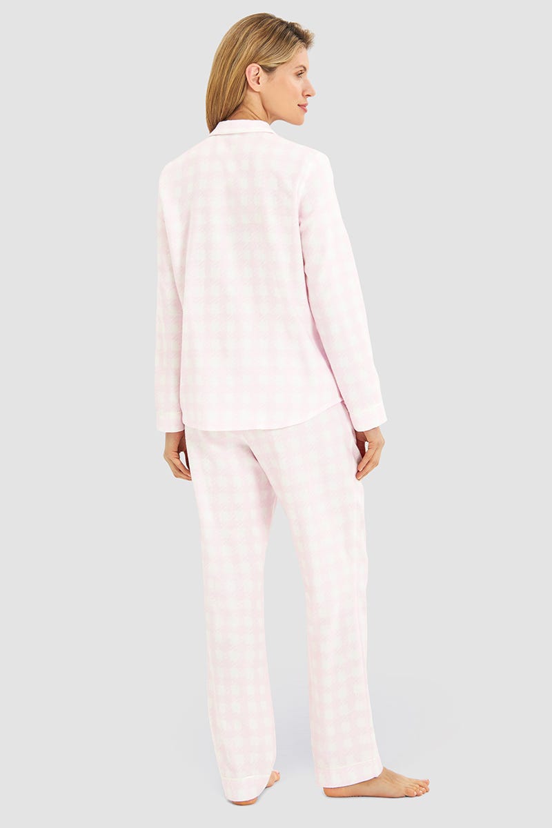 Rösch Pyjama im Karo-Druck aus Flanell 100% Baumwolle Osterangebot