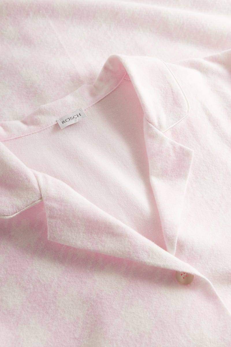 Rösch Nachthemd im Karo-Druck aus Flanell 100% Baumwolle Heißer Verkauf