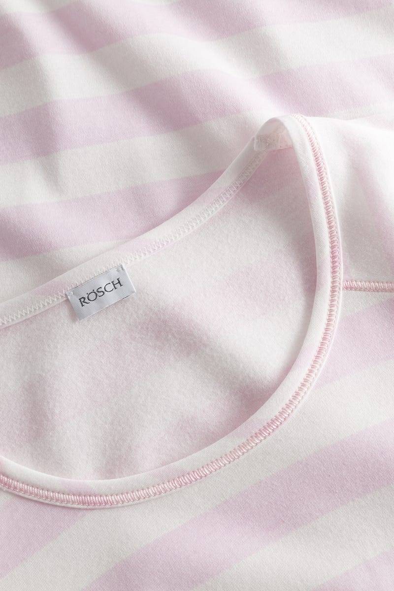 Rösch Pyjama im Ringeldruck Rosa 100% Baumwolle Exklusive Angebote