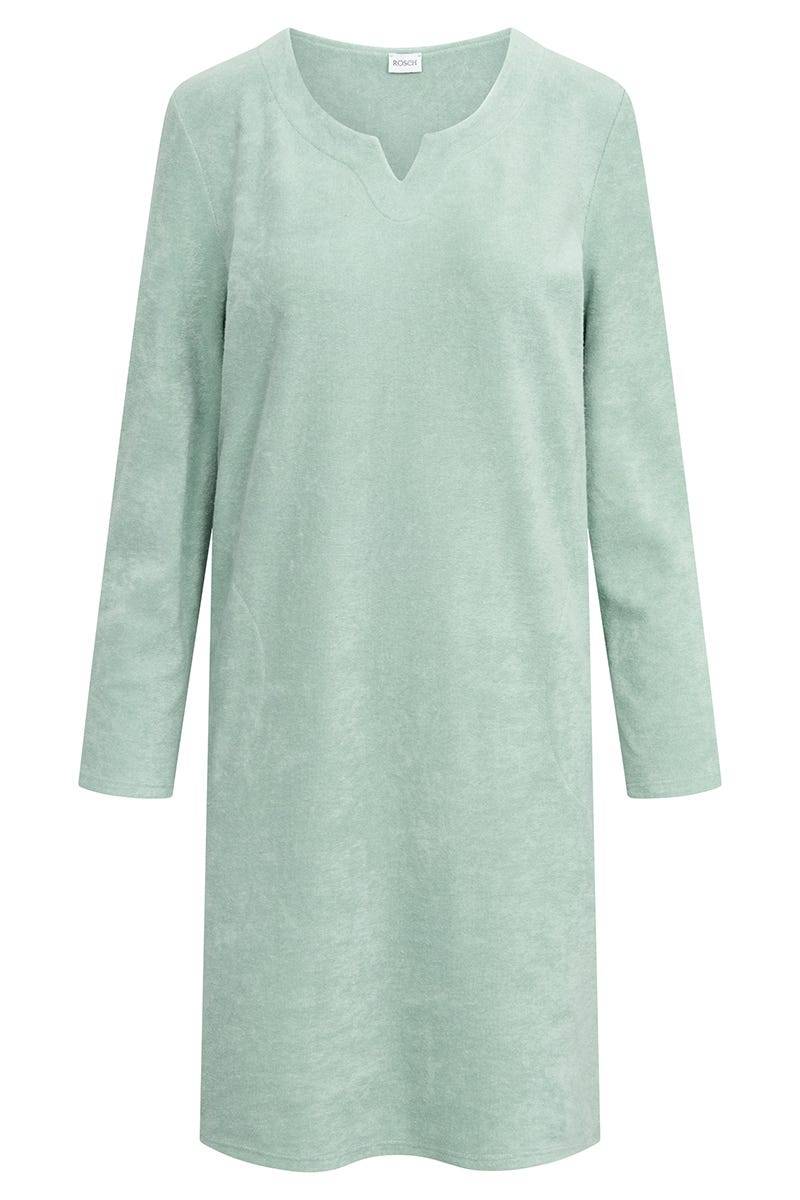Rösch Hauskleid aus Frottee in Mintgrün Baumwolle/Polyester Große Rabatte