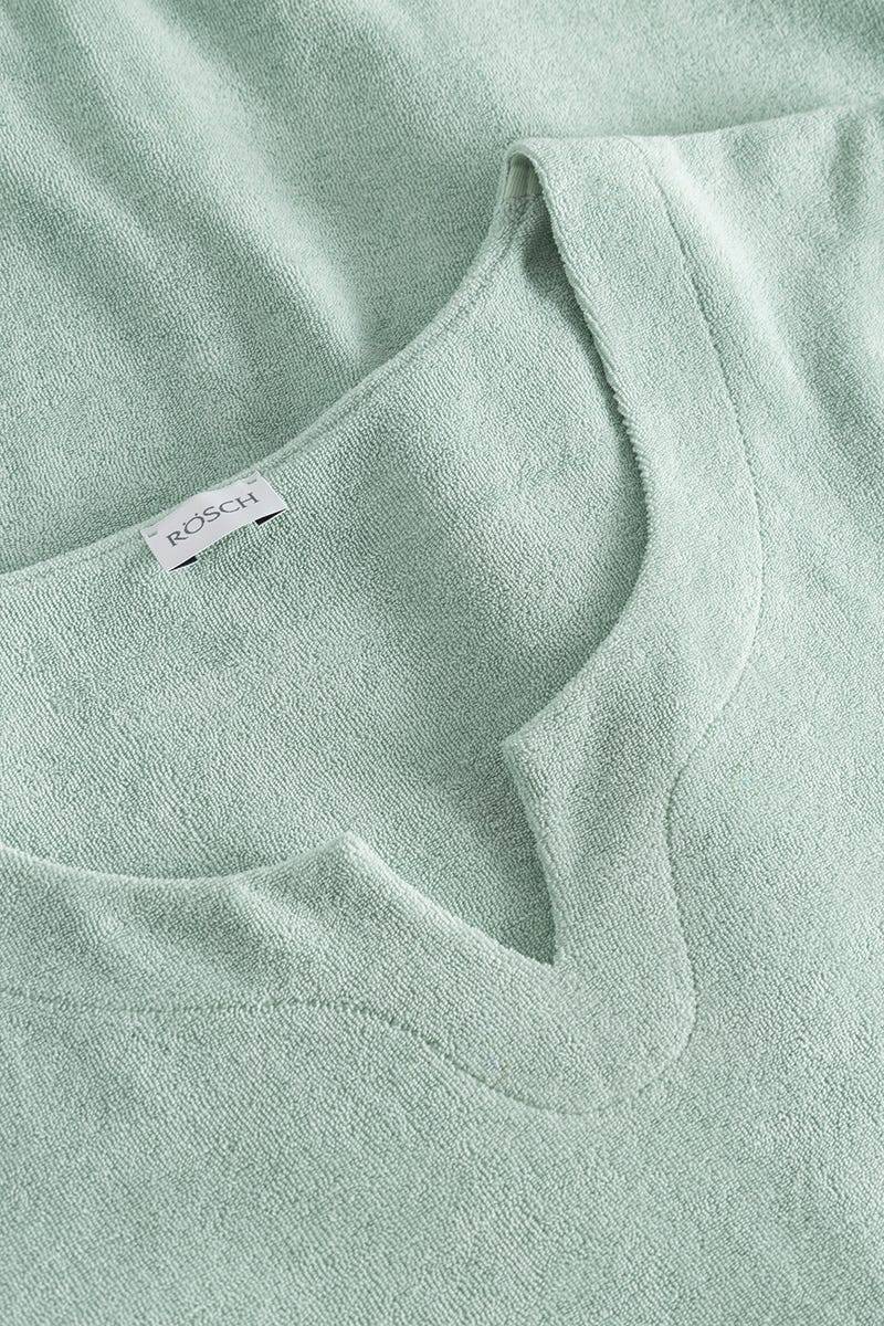Rösch Hauskleid aus Frottee in Mintgrün Maxilänge Baumwolle/Polyester Neuheiten