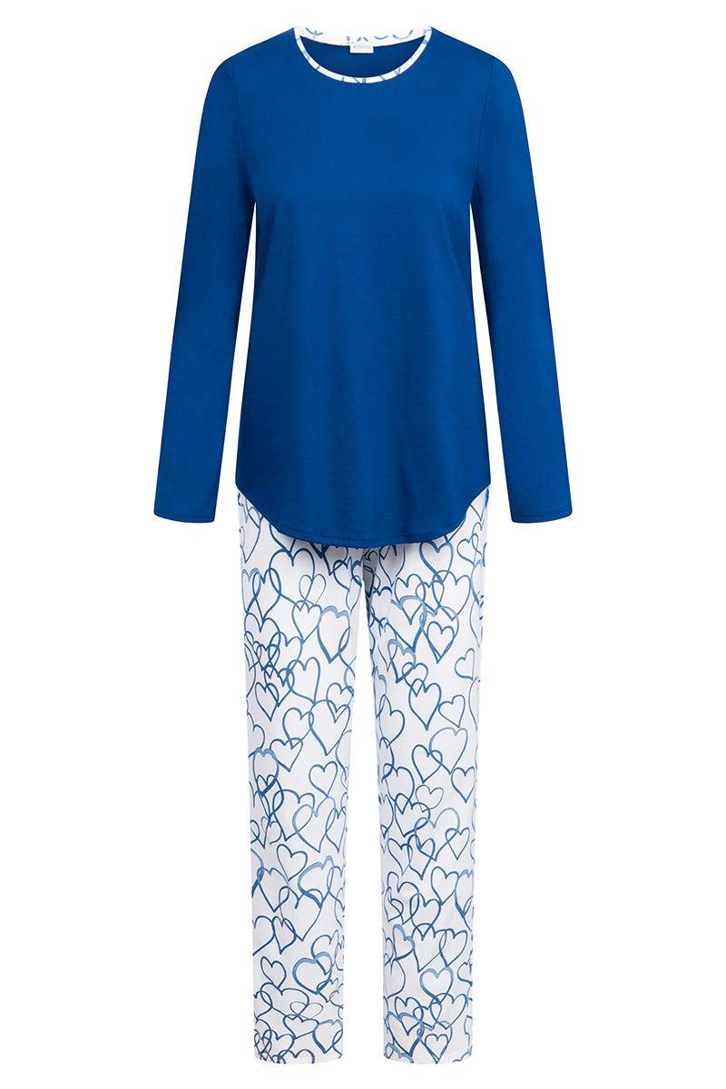 Rösch Pyjama mit Herzen-Druck 100% Baumwolle Bis zu 50% Rabatt