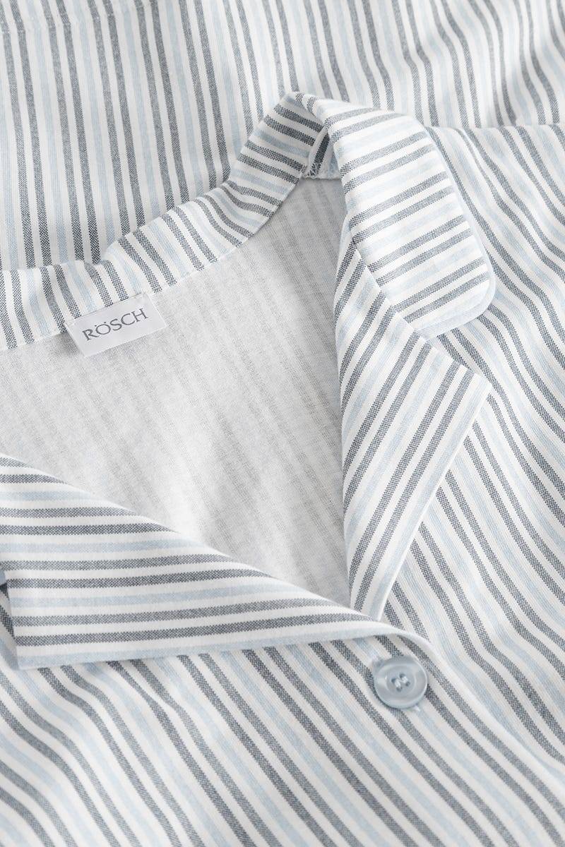 Rösch Pyjama im Streifendruck Herrenhemd-Stil 100% Baumwolle Bis zu 65% Rabatt