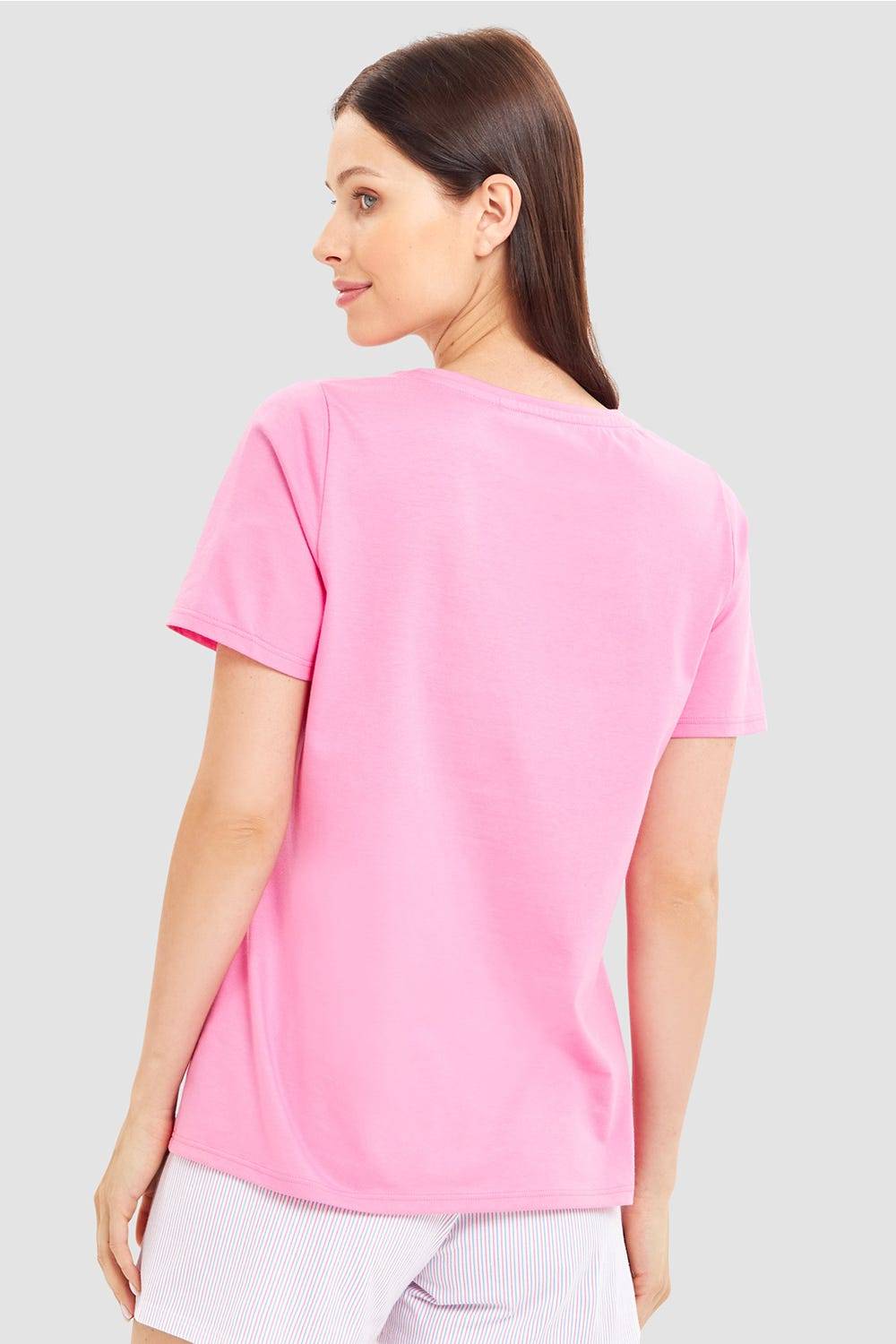 Rösch Pyjamashirt mit Schriftzug Sommer 100% Baumwolle Nur noch ein Tag übrig