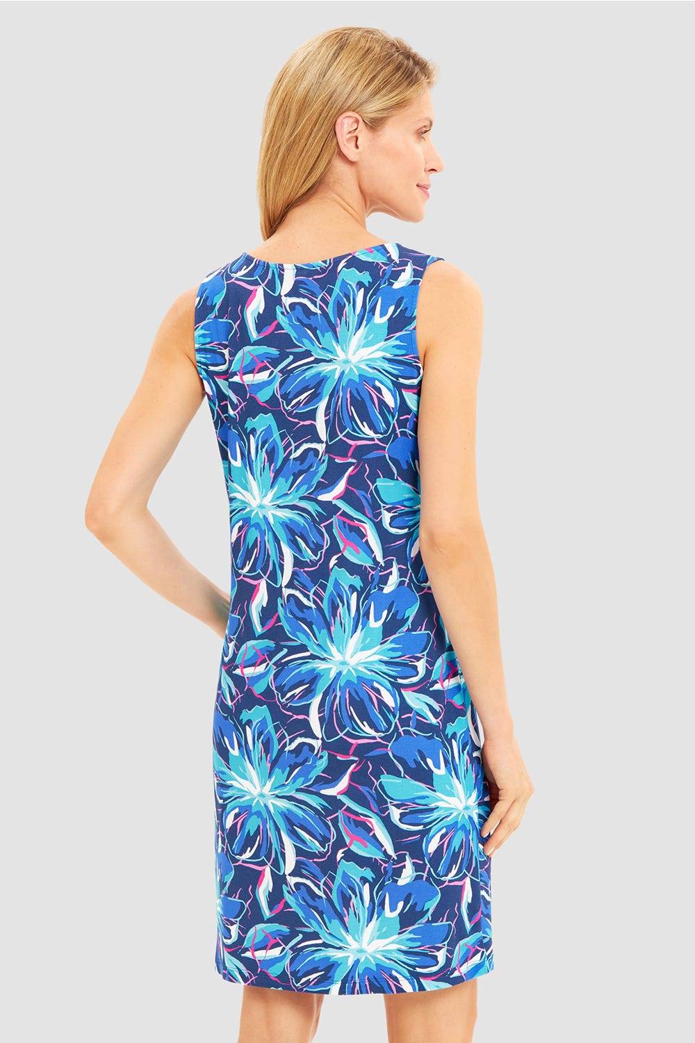 Rösch Strandkleid Ärmellos im Blumendruck Neonfarben Baumwolle/Elasthan Limitierter Zeitrabatt