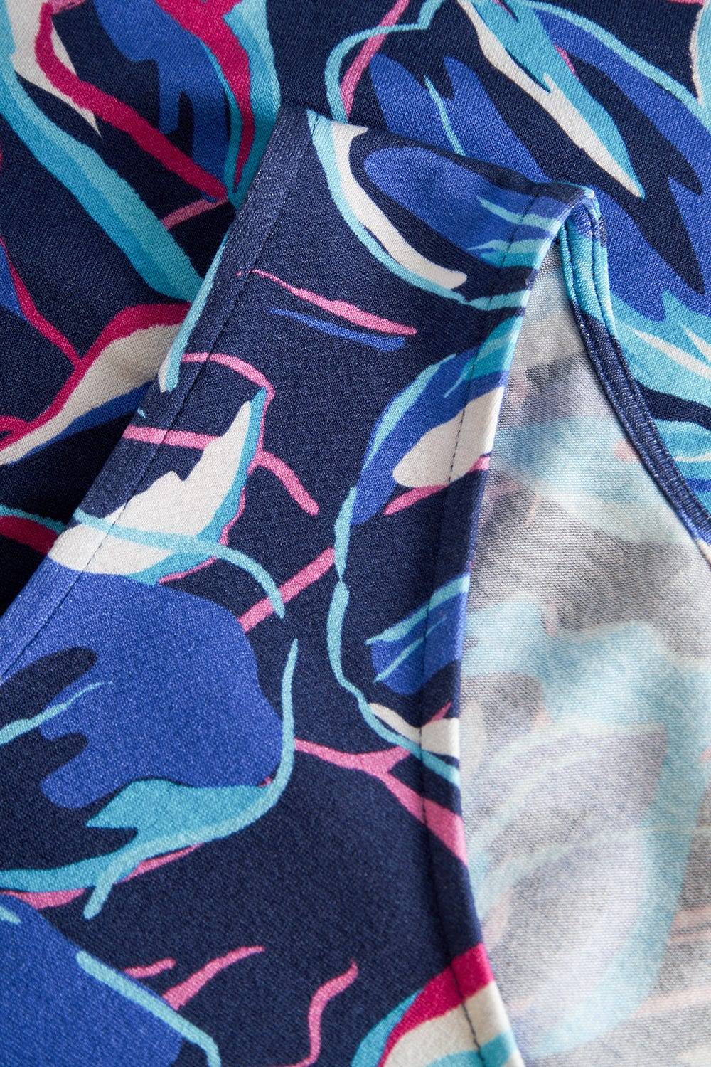 Rösch Strandkleid Ärmellos im Blumendruck Neonfarben Baumwolle/Elasthan Limitierter Zeitrabatt