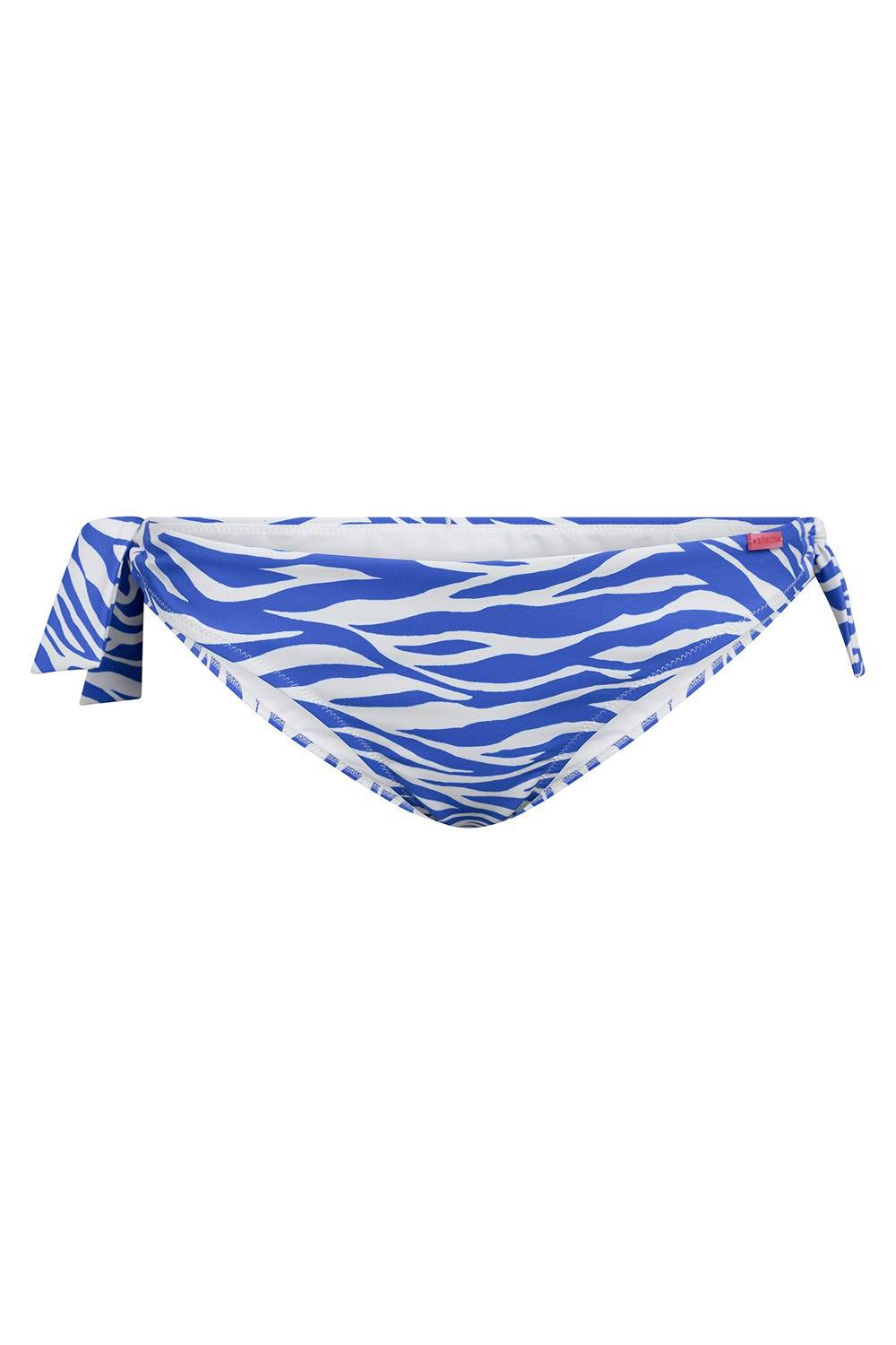Rösch Bikini-Hose im modernen Zebradruck Blau-Weiß zum Binden Sonderangebot