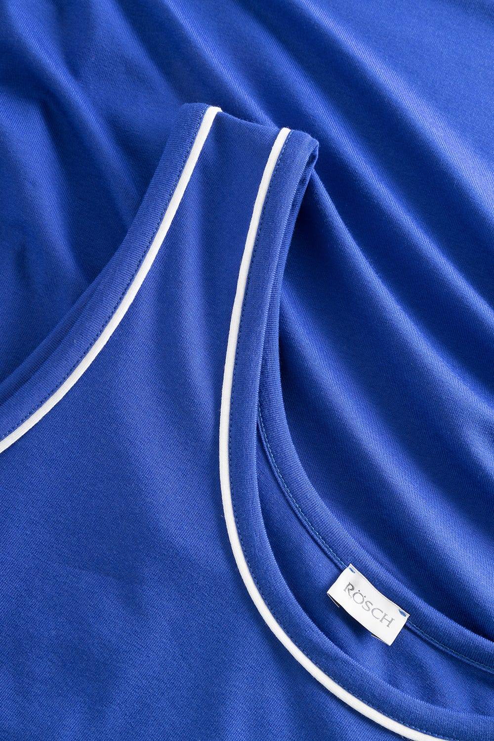 Rösch Strandkleid Ärmellos mit Kontrast-Paspeln Neon-Blau Exklusivangebot