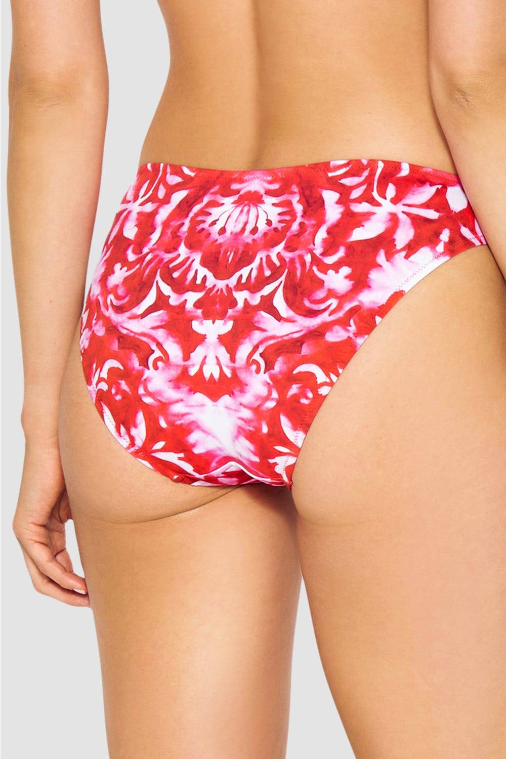 Rösch Bikini-Hose Neckholder im Ornament-Druck Rot-Weiß Black Friday