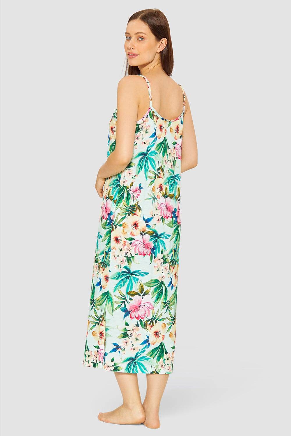 Rösch Nachtkleid im exotischen Blumendruck Baumwolle/Modal Online Outlet