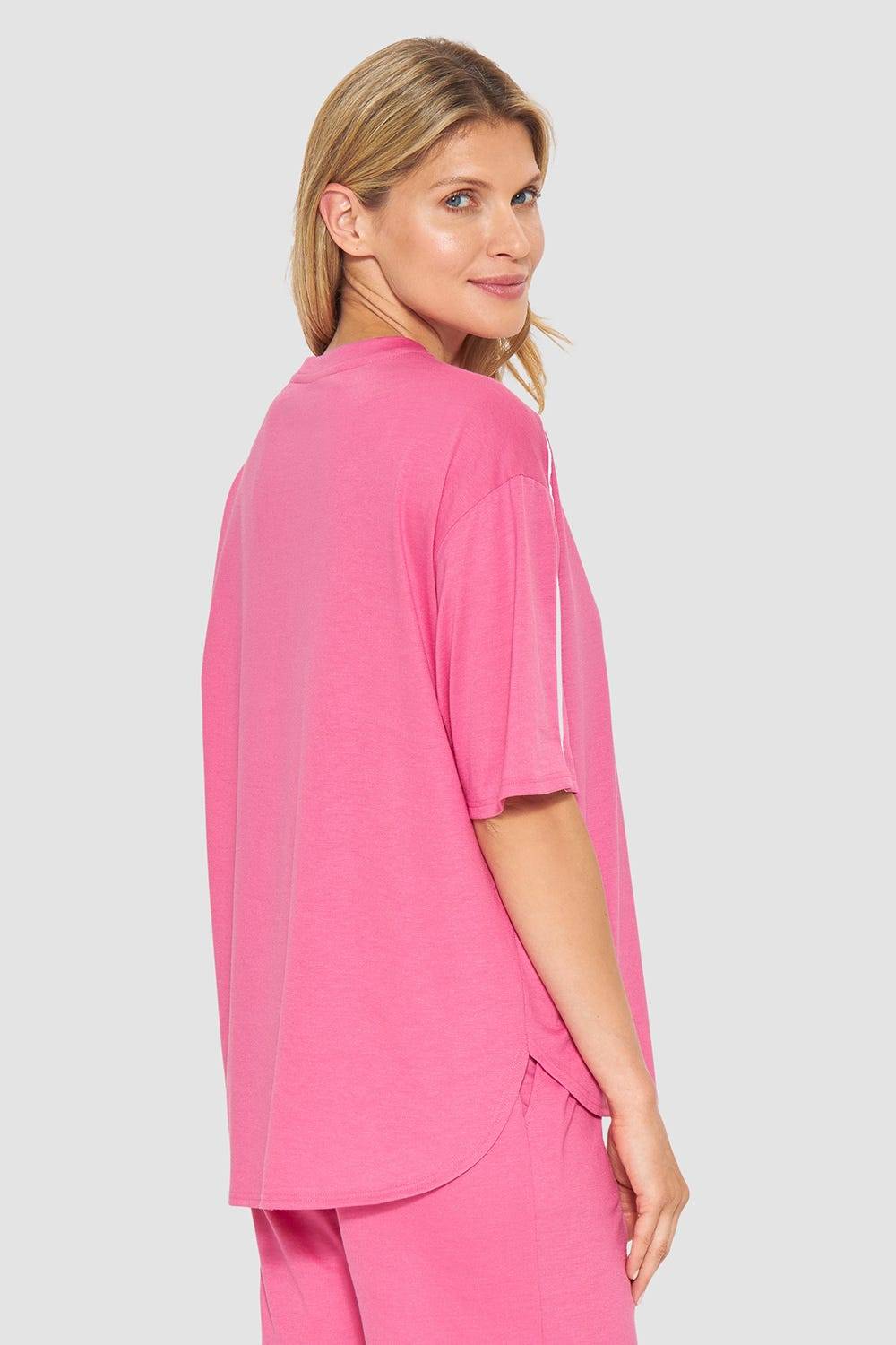 Rösch T-Shirt mit sportiven Paspeln Baumwolle/Modal Räumungsverkauf