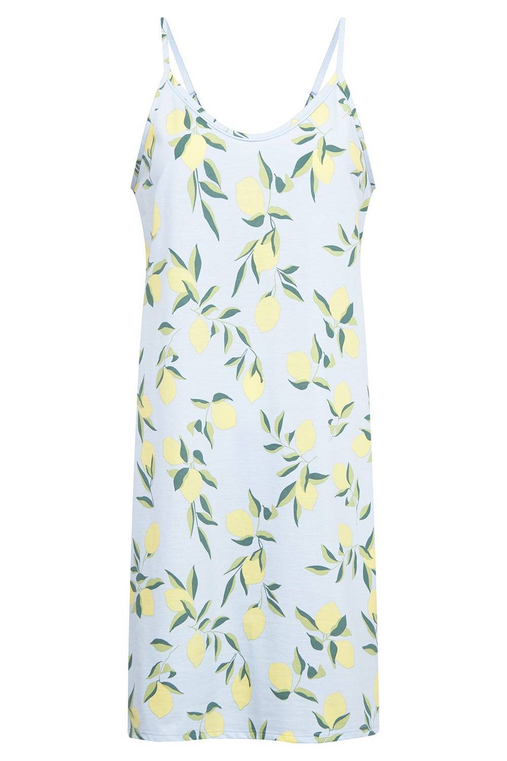 Rösch Trägerkleid im Zitronendruck sommerlich 100% Baumwolle Wochenangebot