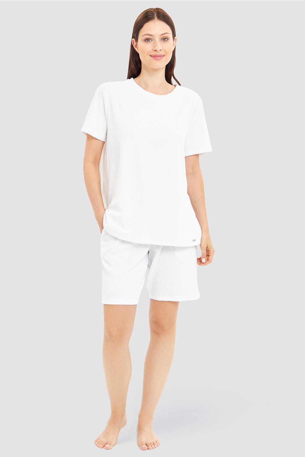 Rösch Bermuda aus Frottee mit Seitentaschen Baumwolle/Polyester Bis zu 65% Rabatt