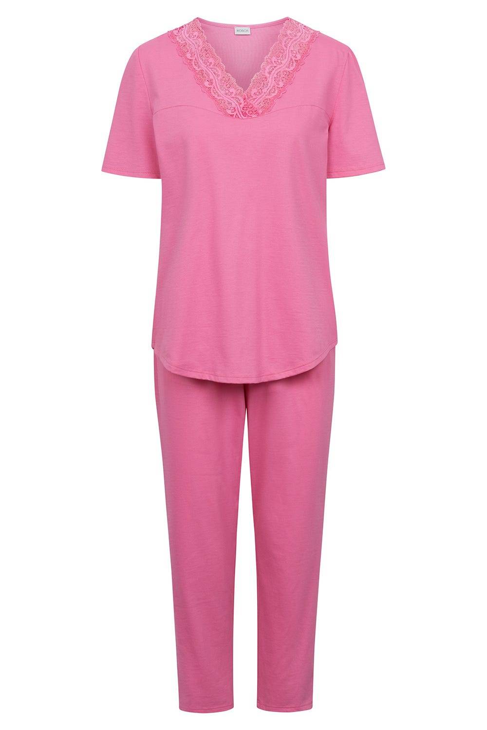 Rösch Pyjama mit Spitzendetails Pink Baumwolle/Modal Begrenzt auf 3 Tage