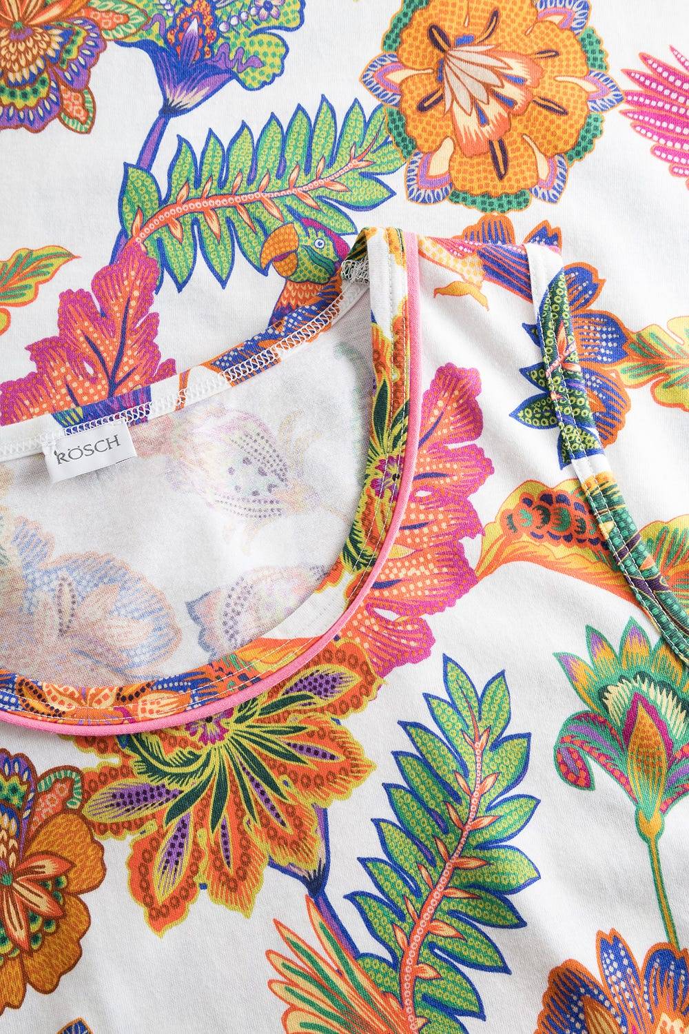 Rösch Nachthemd Ärmellos mit Blumenprint exotisch Baumwolle/Modal Hotsell