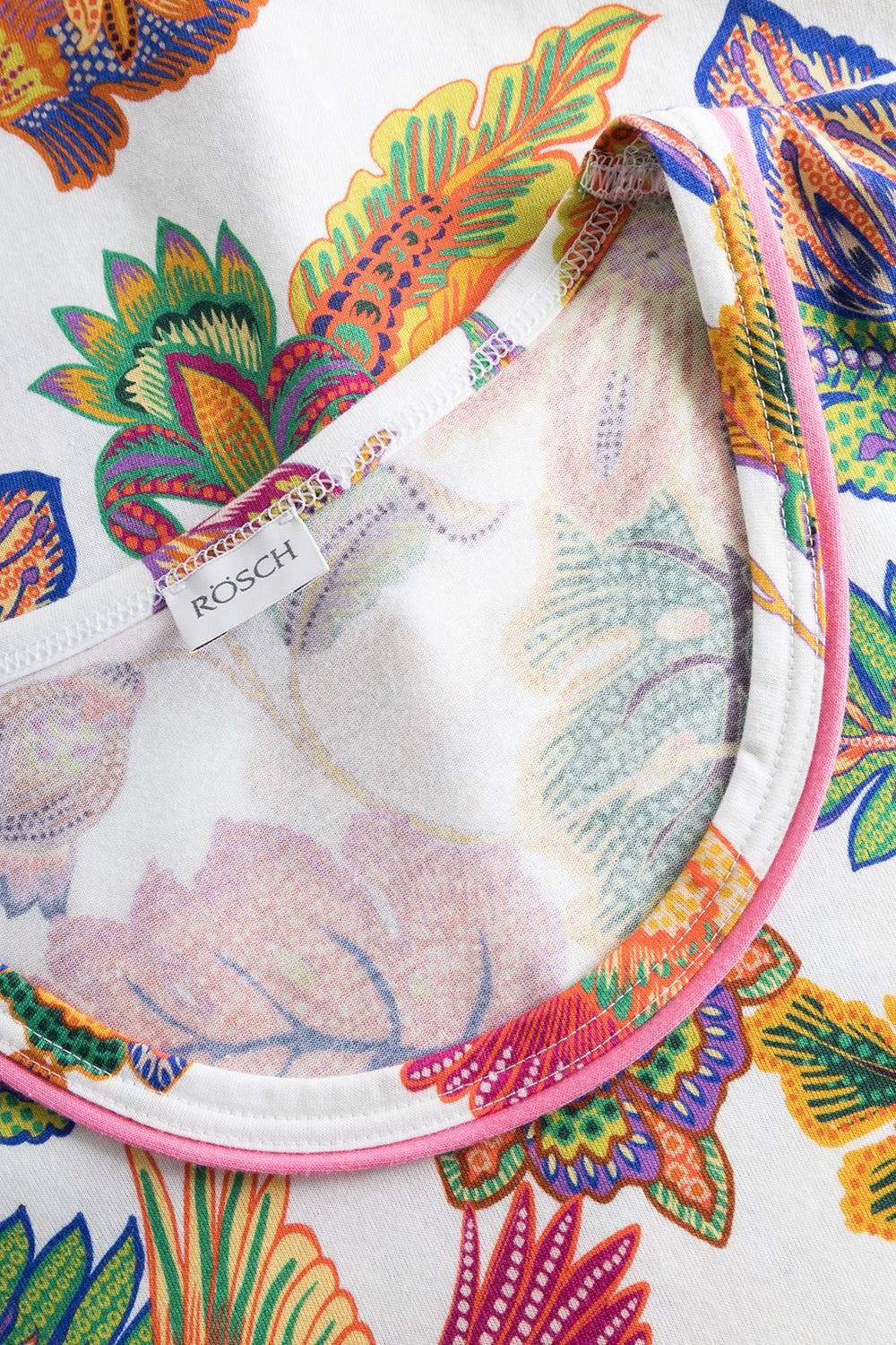 Rösch Pyjama mit Blumenprint exotisch Baumwolle/Modal Schlussverkauf