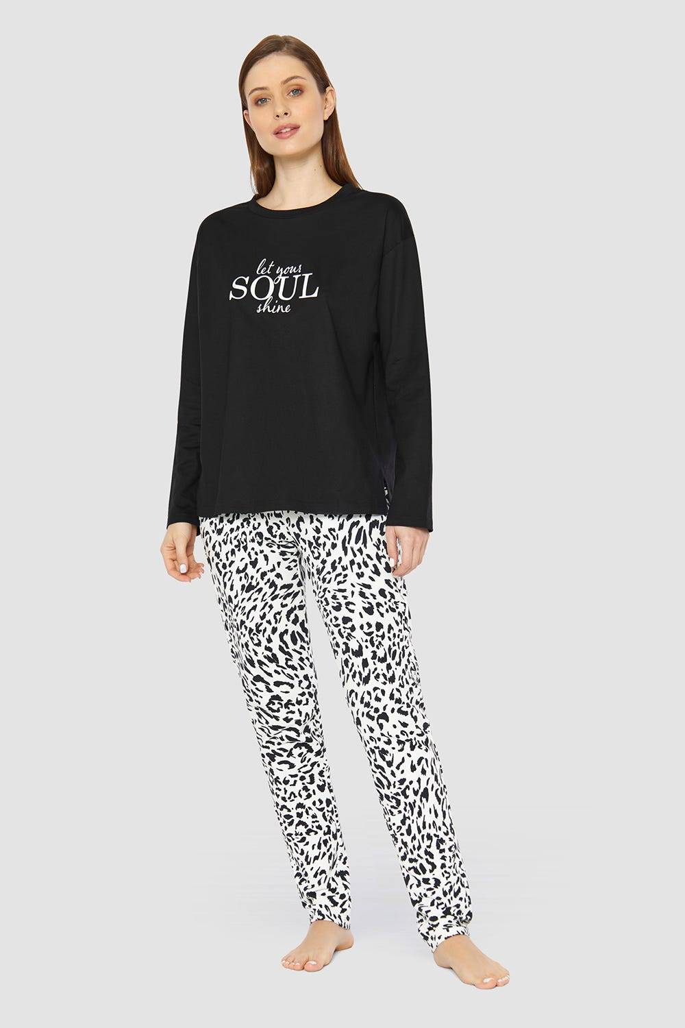Rösch Shirt mit Schriftzug &quot;let your soul shine&quot; 100% Baumwolle Exklusivangebot