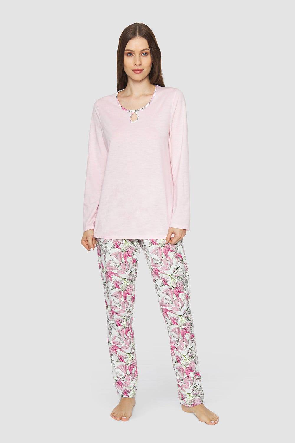 Rösch Pyjama mit Tropfenausschnitt 100% Baumwolle Cyber Monday