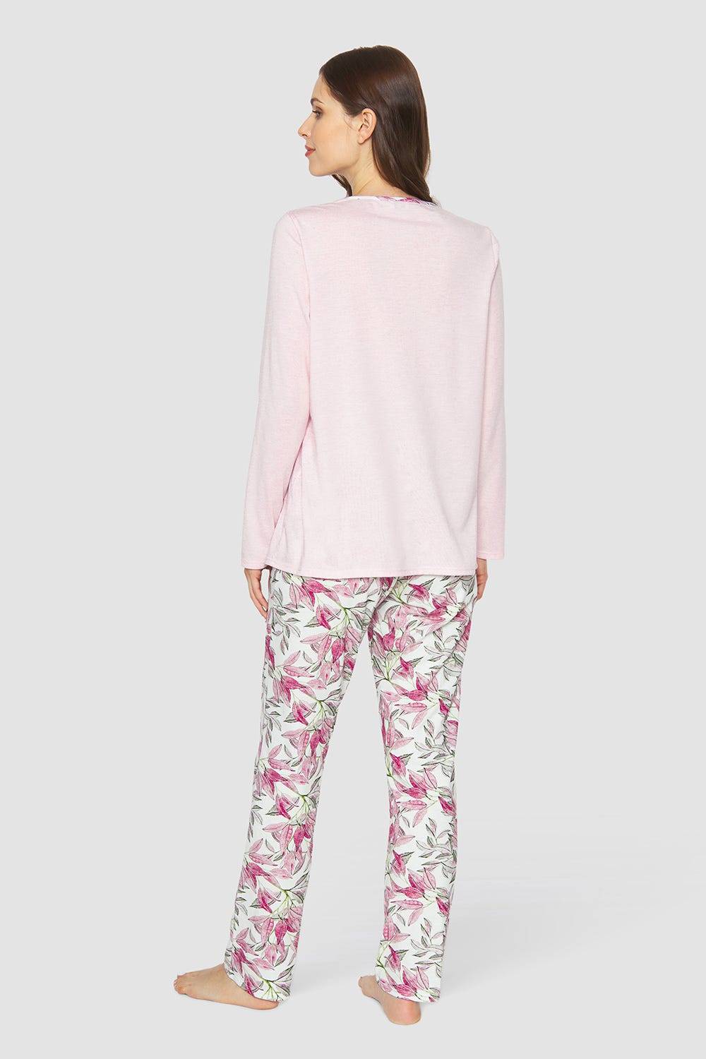 Rösch Pyjama mit Tropfenausschnitt 100% Baumwolle Cyber Monday
