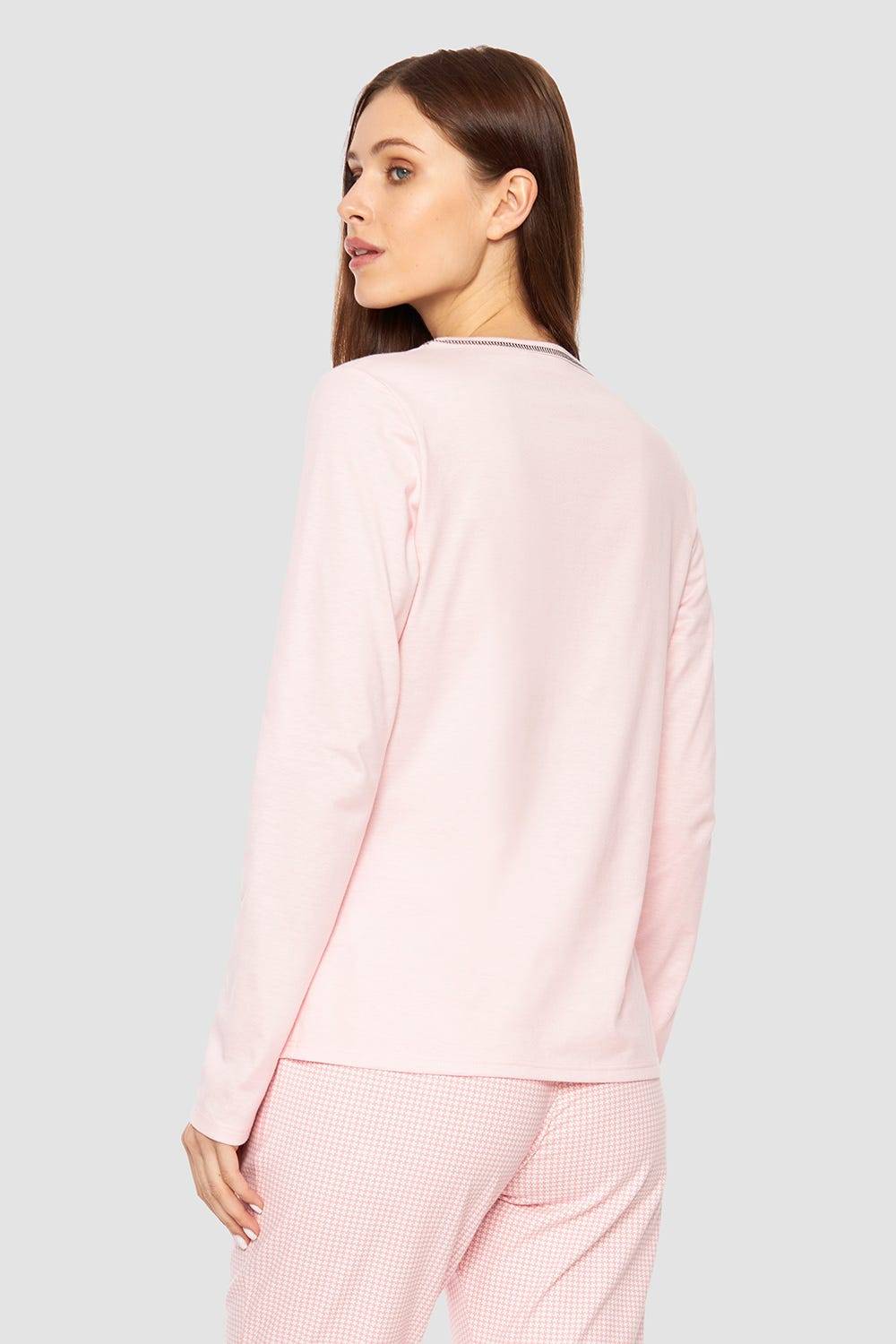 Rösch Shirt mit Schriftzug Rosa Baumwolle/Elasthan Vatertagsangebot