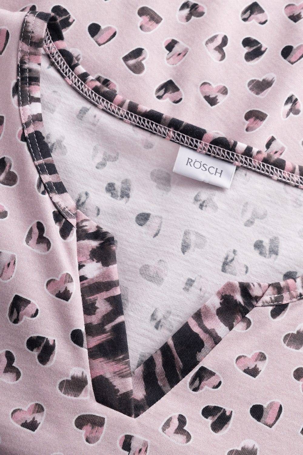Rösch Pyjama im Druck-Mix Blende 100% Baumwolle Neueste Mode