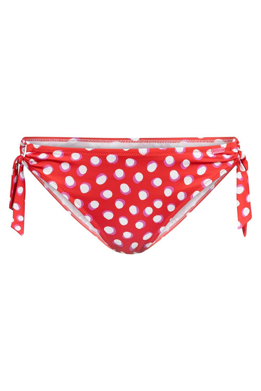 Rösch Bikini-Hose im Retro-Tupfendruck Rot-Weiß zum Binden Online Outlet